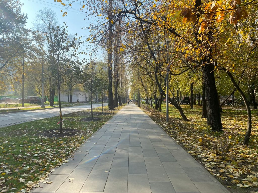 Новая пешеходная зона соединила станцию метро и платформу «Новогиреево»