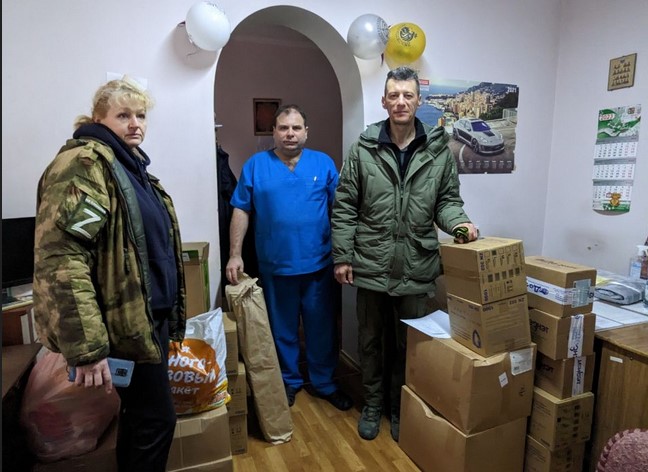 Волонтёры из Преображенского отвозят посылки в Донбасс