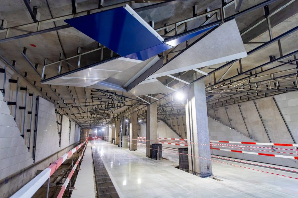 Станция «Вавиловская» строящейся Троицкой линии метро готова почти на четверть