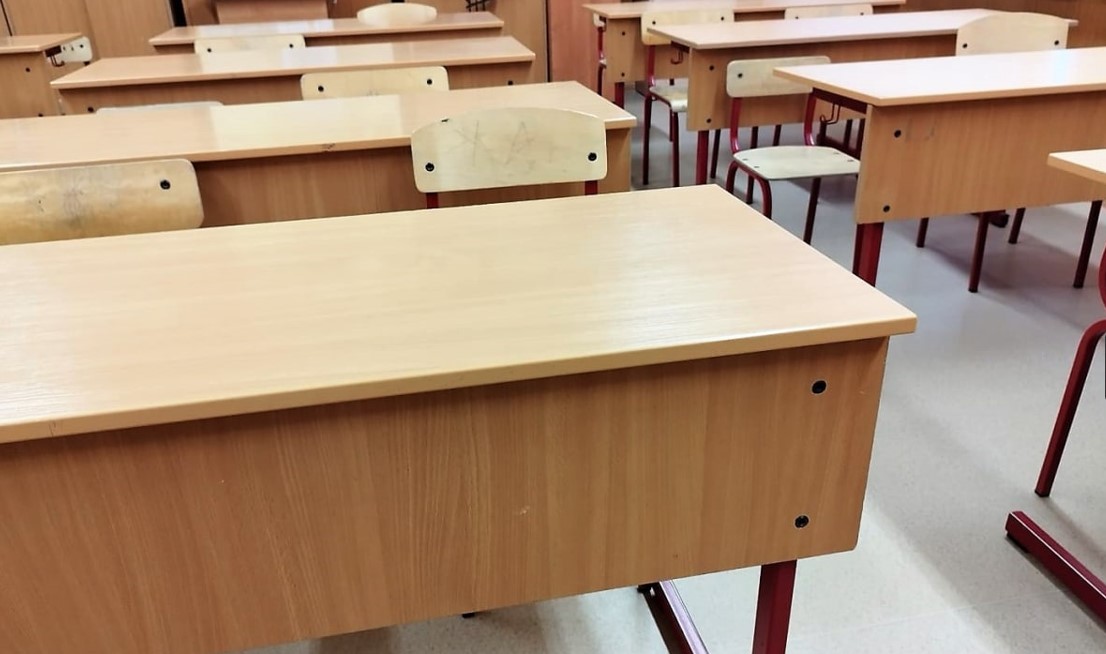 В строящемся здании школы на Тюменской начались отделочные работы